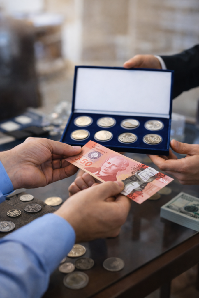 Achat de collection de monnaie et billets à Québec