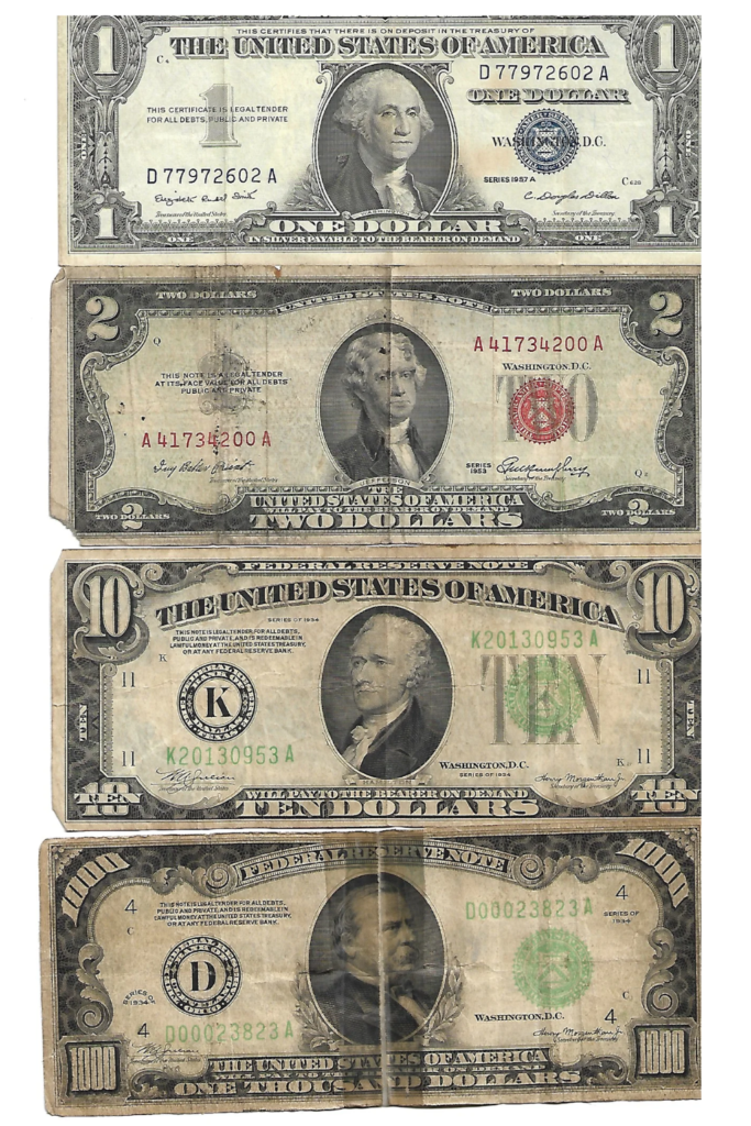 Achat de billets de banque américains