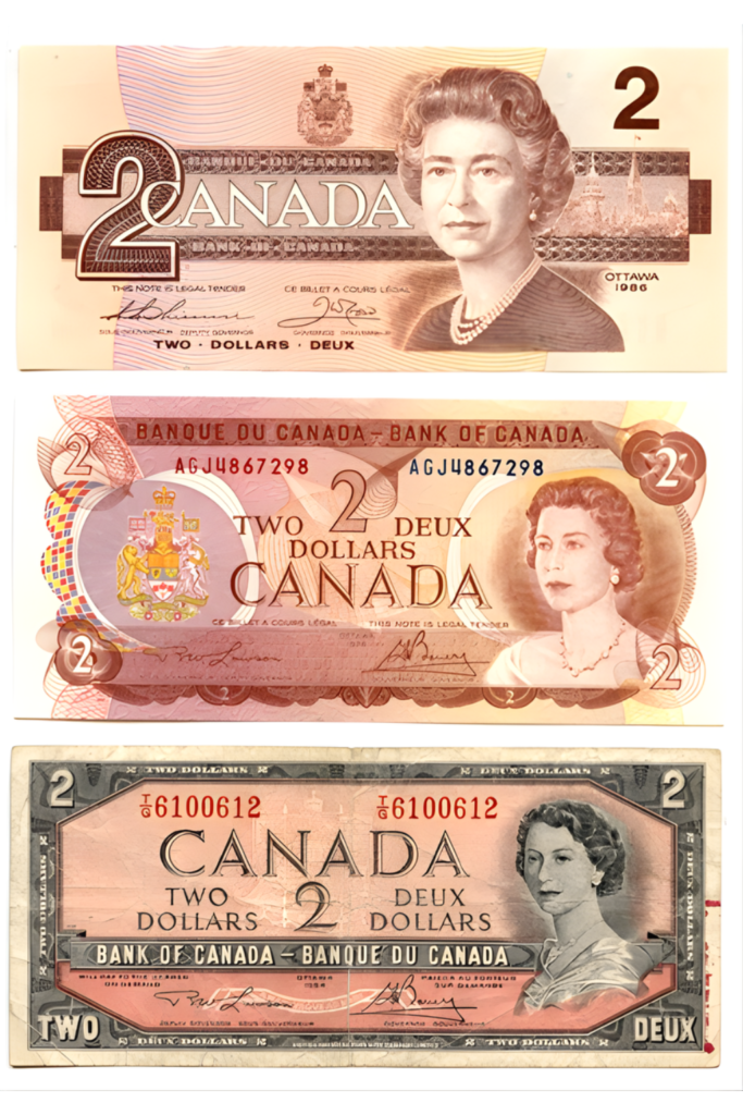 Achat de billets de banque canadiens